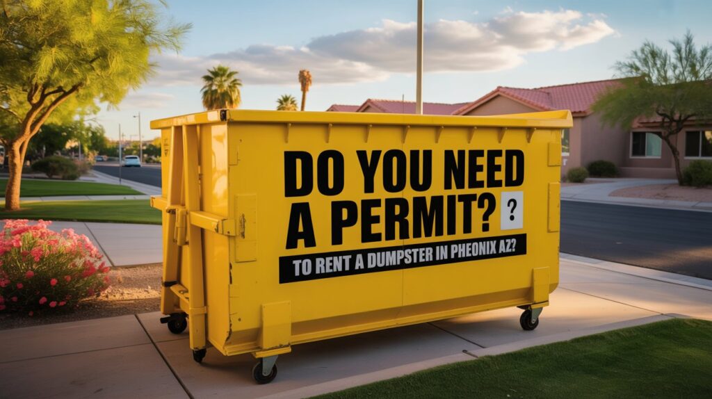 Do You Need a Permit to Rent a Dumpster in Pheonix Az?